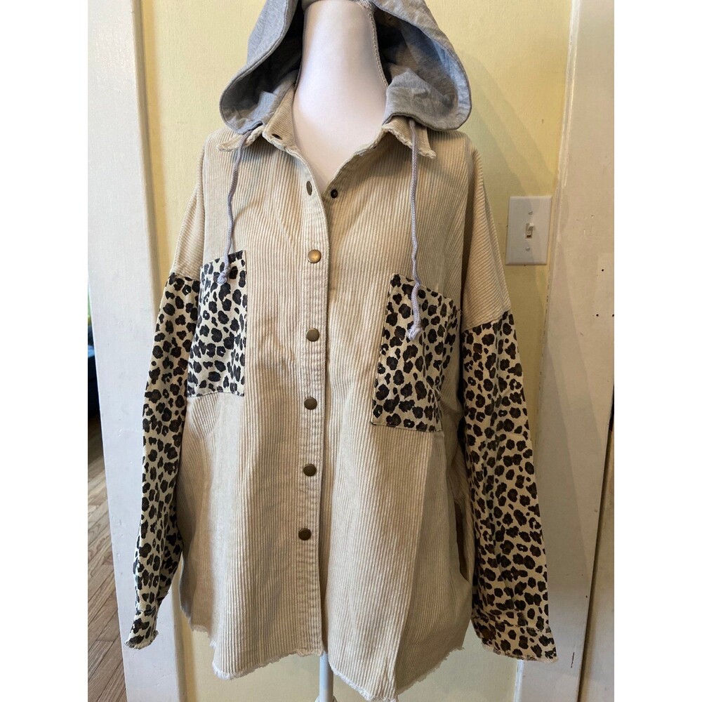 OLI HALI TOP OLI & HALI shirt Oli and Hali long sleeve snap down pockets boho SM - Picture 3 of 12